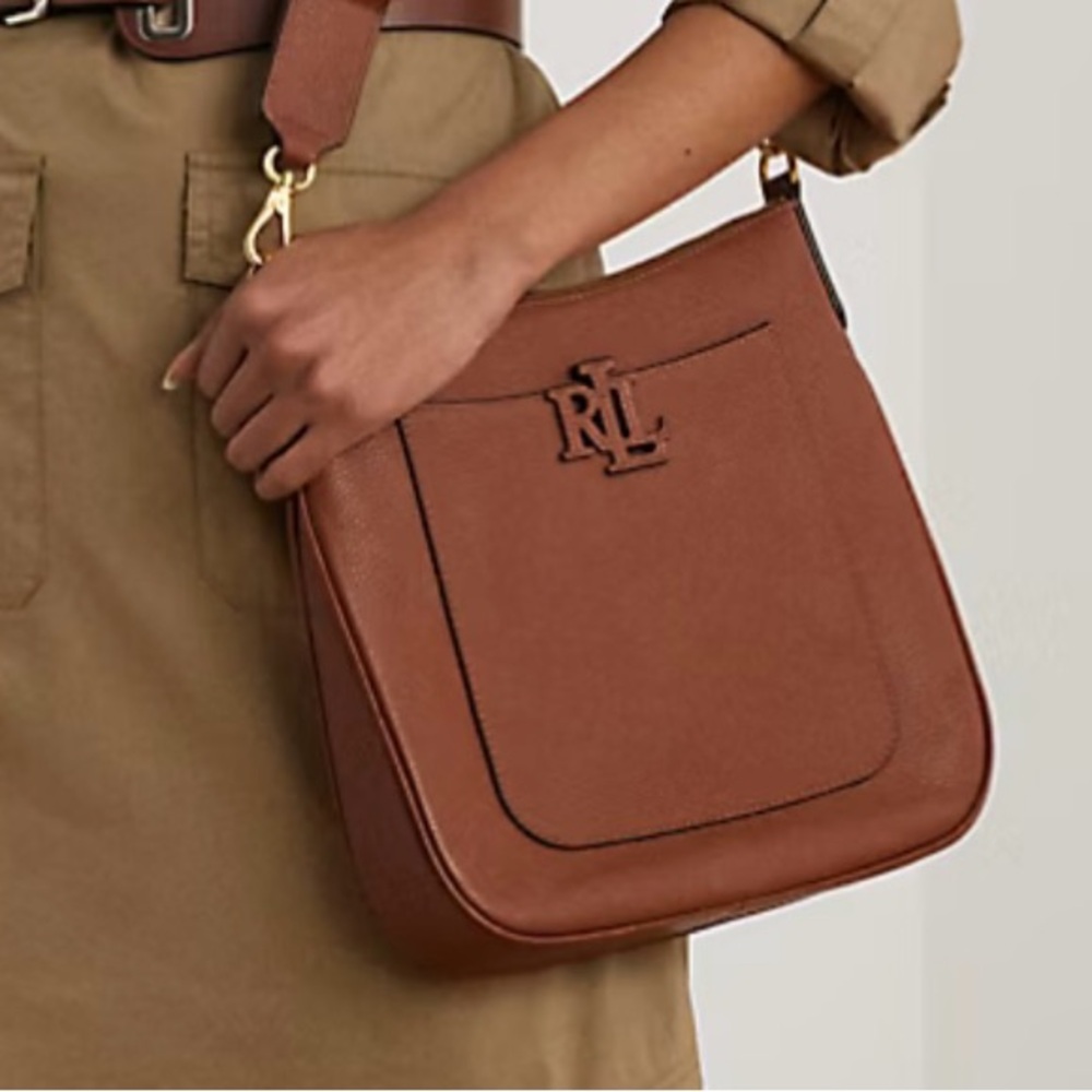 Ralph Lauren Tan Leather Shoulder or cross body bag